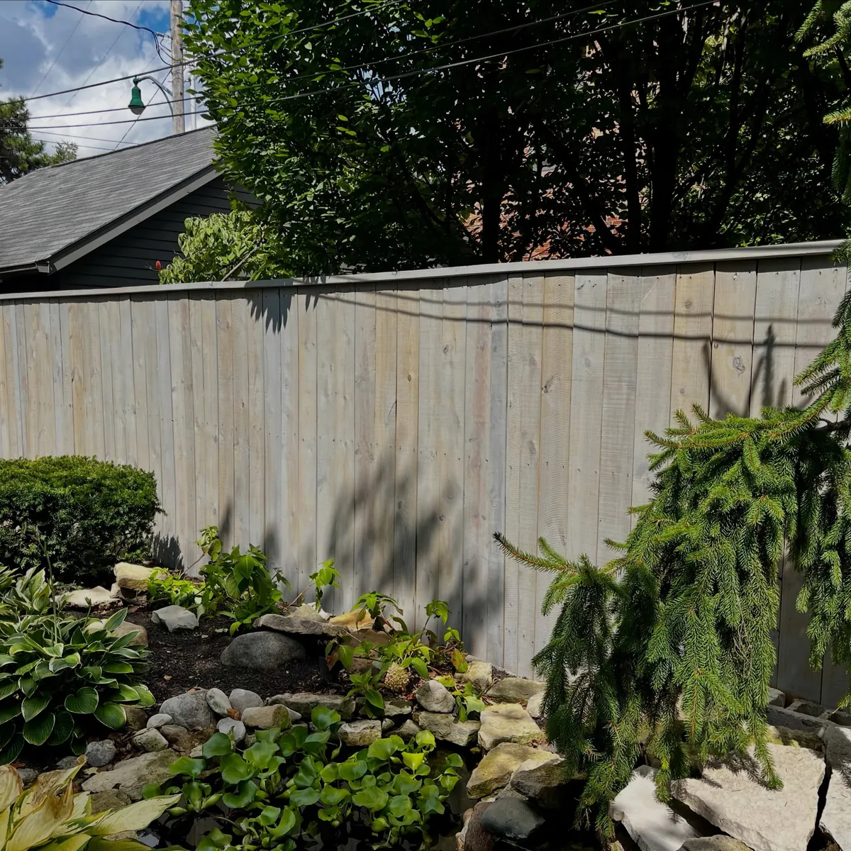 Fence stain, German Village
