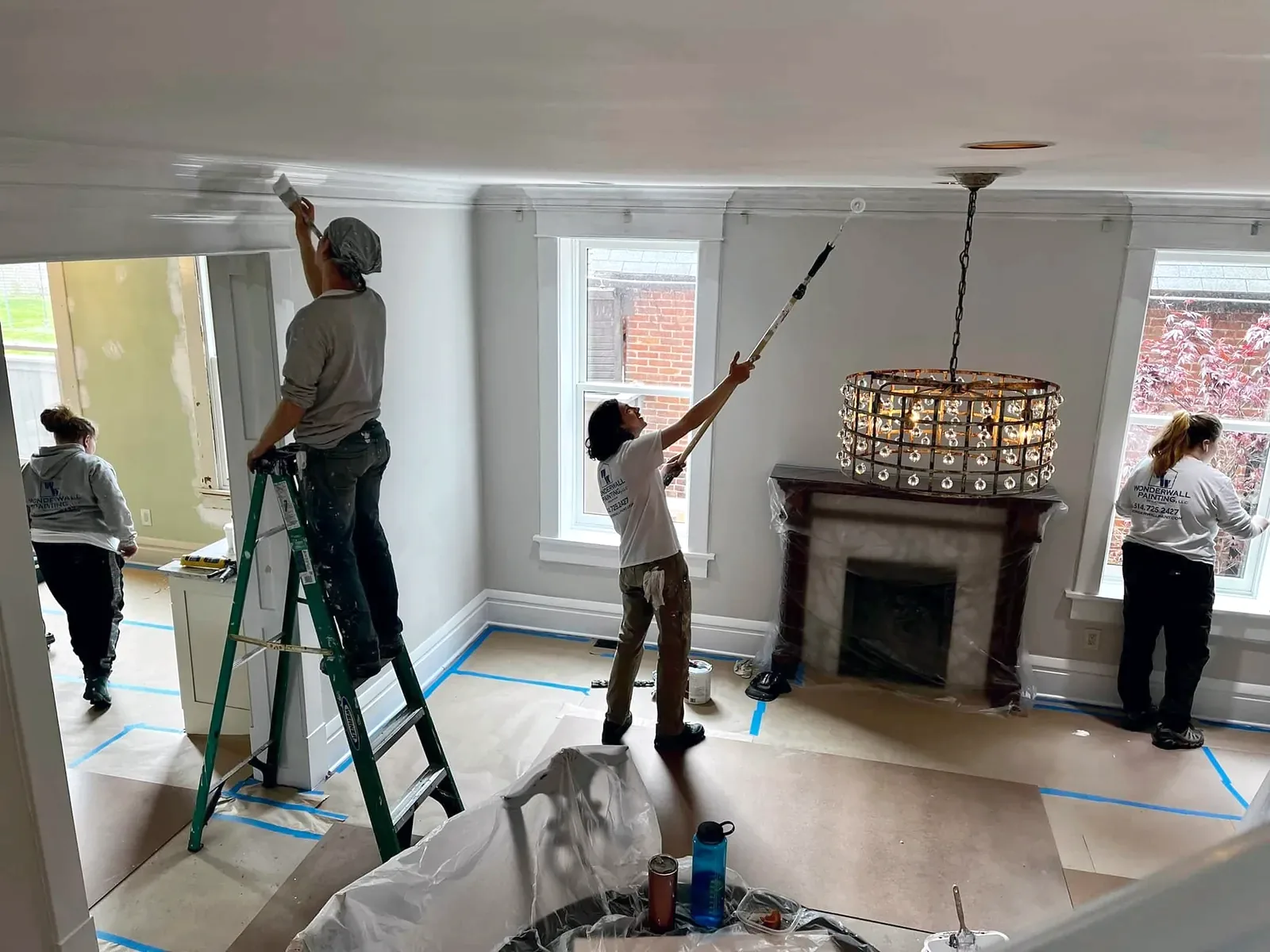 Painting ceilings and walls in German Village