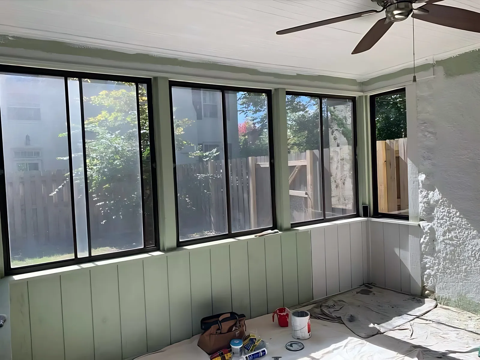 Before: sunroom